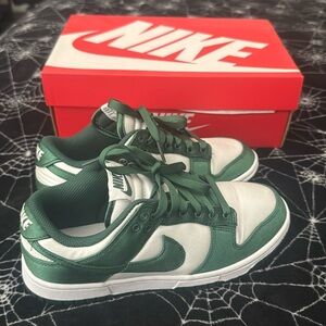 Nike Dunk Low Satin Green shoes